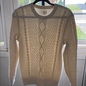 Cream cable knit sweater